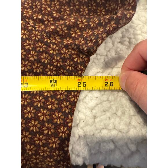 Ron Chereskin Men's Size XL Long Sleeve Printed Button Down Shirt Brown - Picture 4 of 5